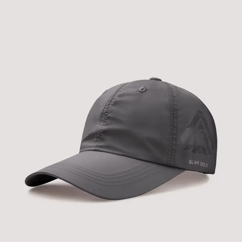 Men's Black Mesh Baseball Cap with Brand Logo
