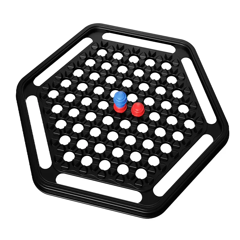 Three-Dimensional Four-Piece Chess Parent-Child Interactive Tabletop Game Black and White Chess Cross-Border 3D Five-Piece Chess Logic Board Game