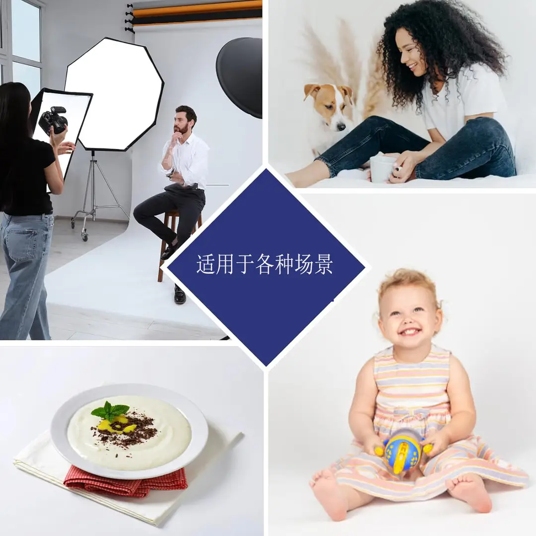 White Solid Color Non-Reflective Photography Backdrop Cloth, Popular for Live Streaming and Photography Props
