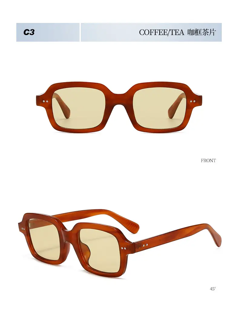 2025 Square Stud Sunglasses for Men Women European Style β feature 13