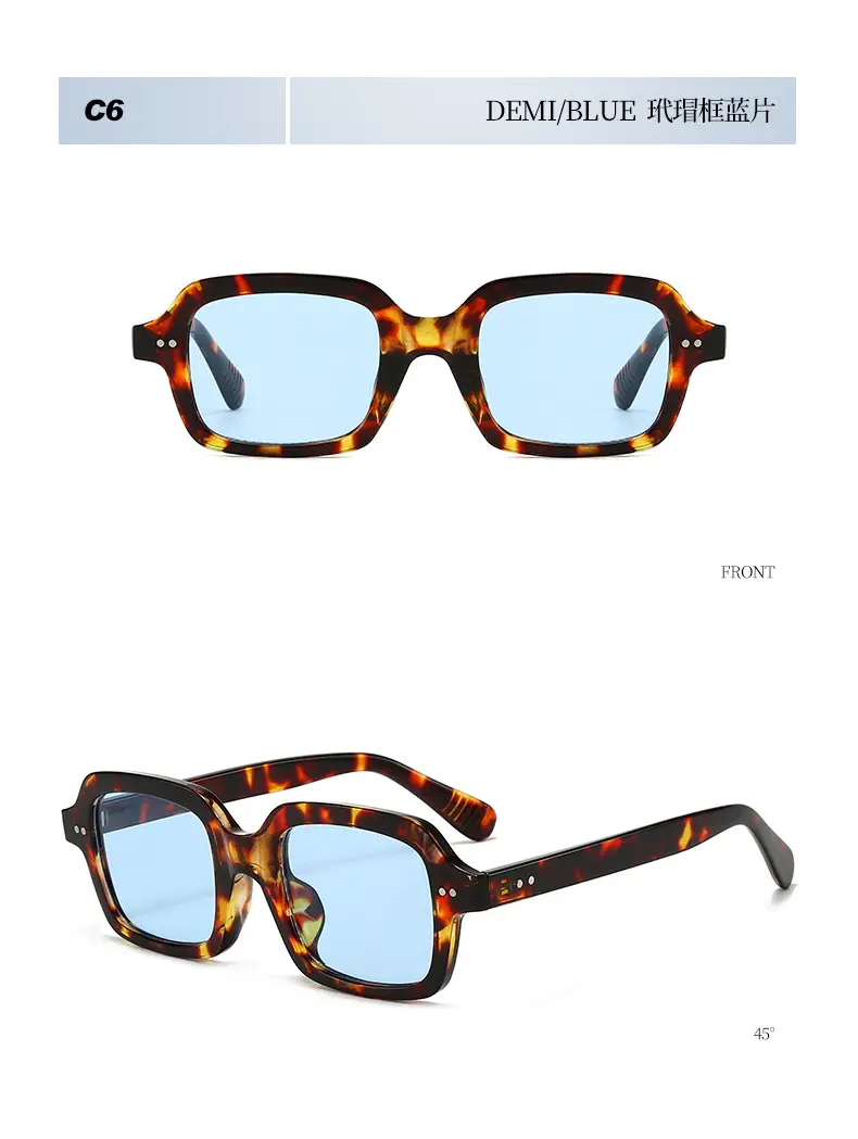 2025 Square Stud Sunglasses for Men Women European Style β feature 16