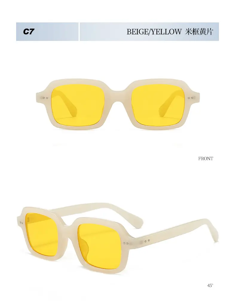 2025 Square Stud Sunglasses for Men Women European Style β feature 17