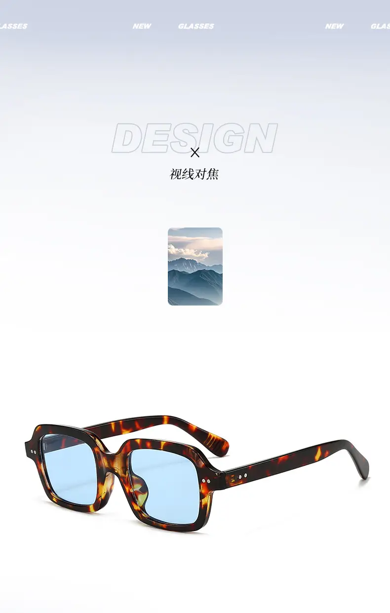 2025 Square Stud Sunglasses for Men Women European Style β feature 2