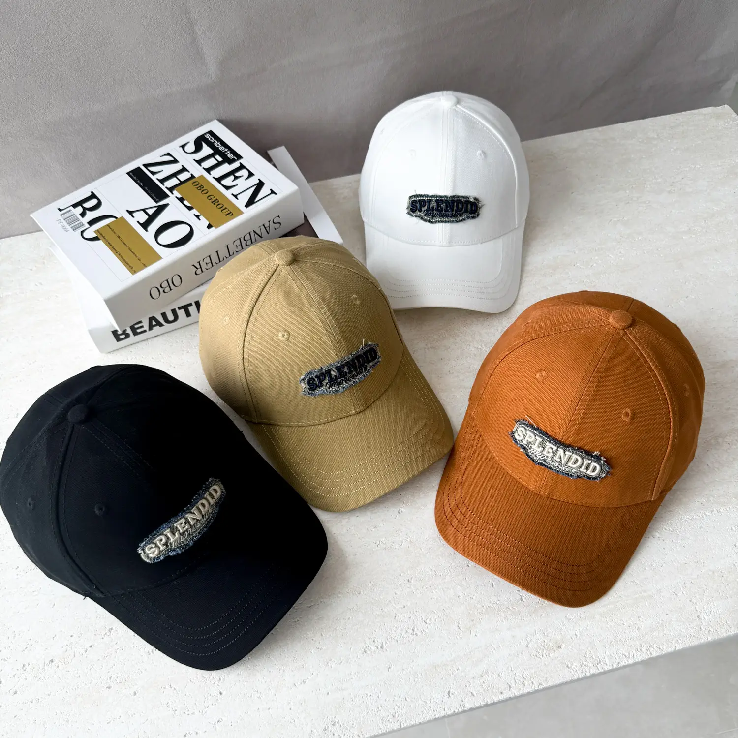 Men's Black Embroidered Flyback Cap - Image 5