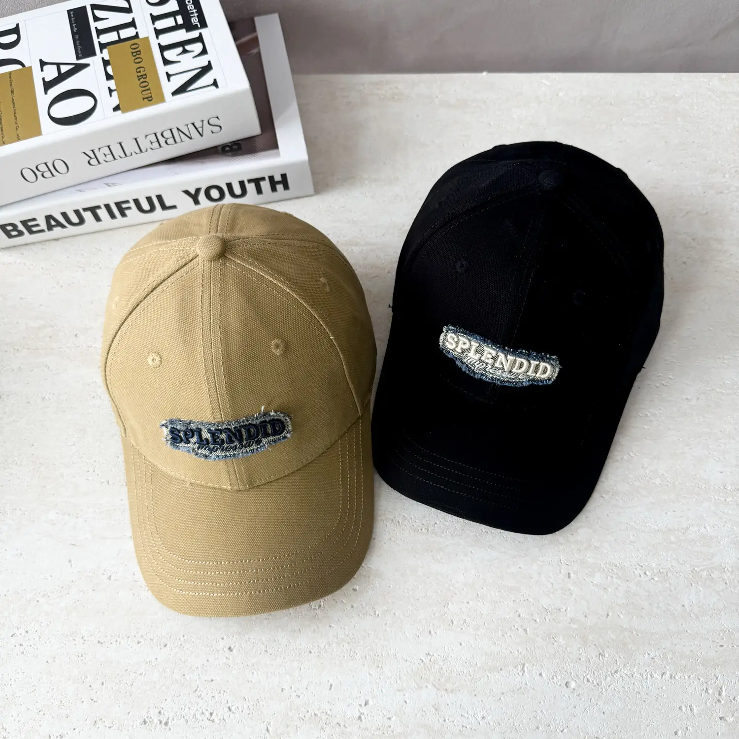 Men's Black Embroidered Flyback Cap — feature 13
