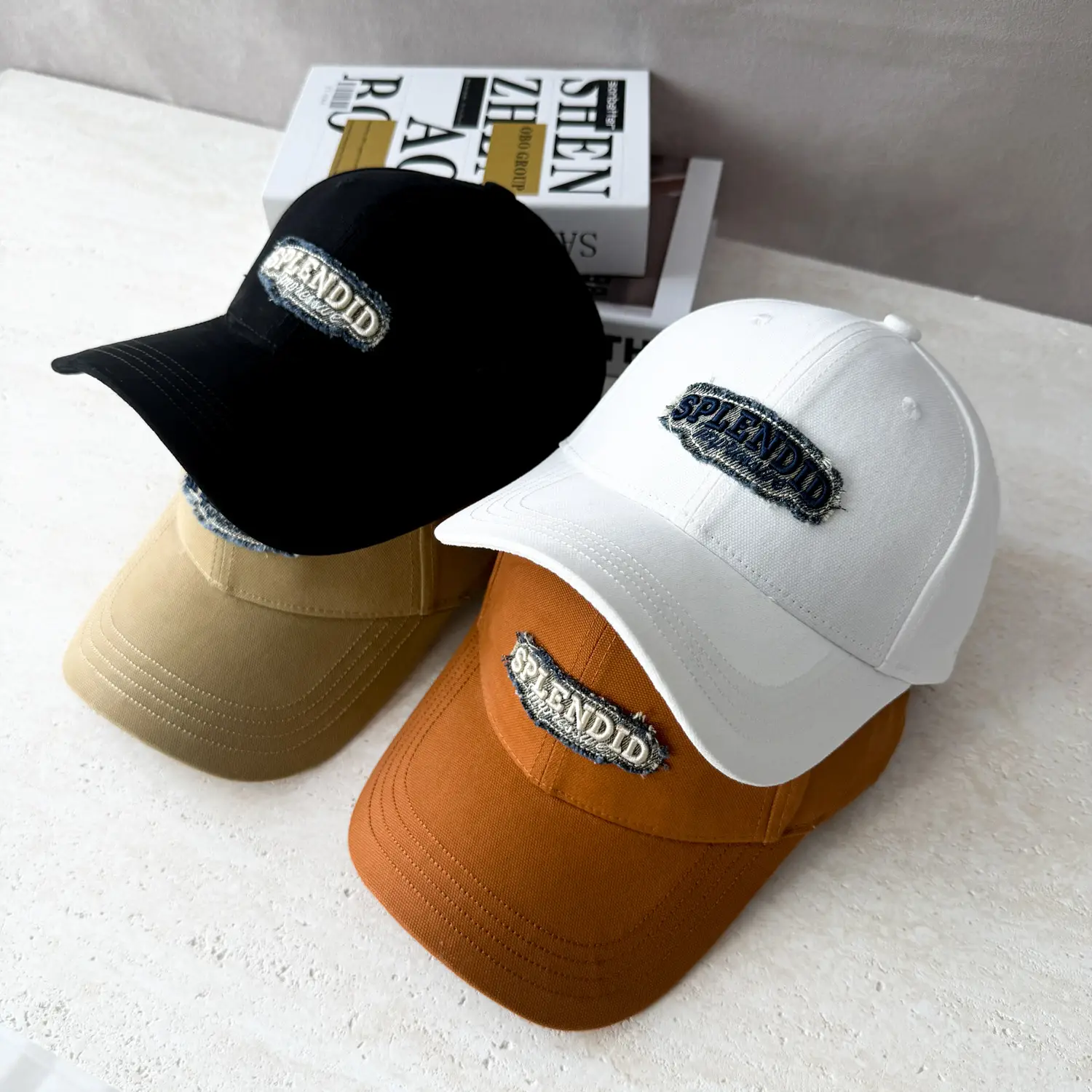 Men's Black Embroidered Flyback Cap — feature 9