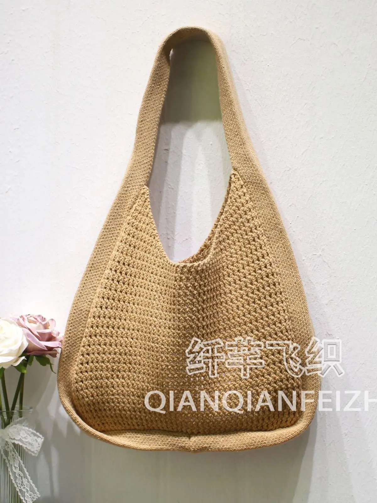 Floral Knitted Shoulder Bag for Women 2025 - Image 12