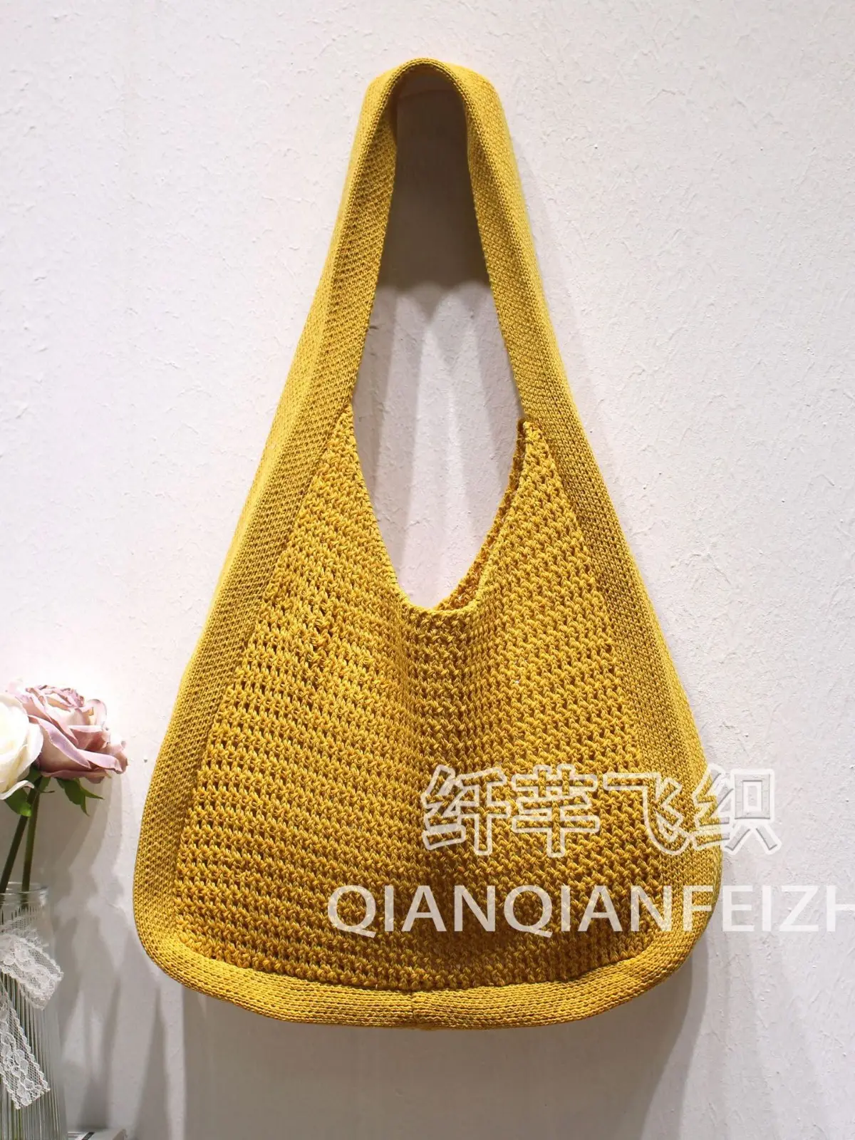 Floral Knitted Shoulder Bag for Women 2025 - Image 13