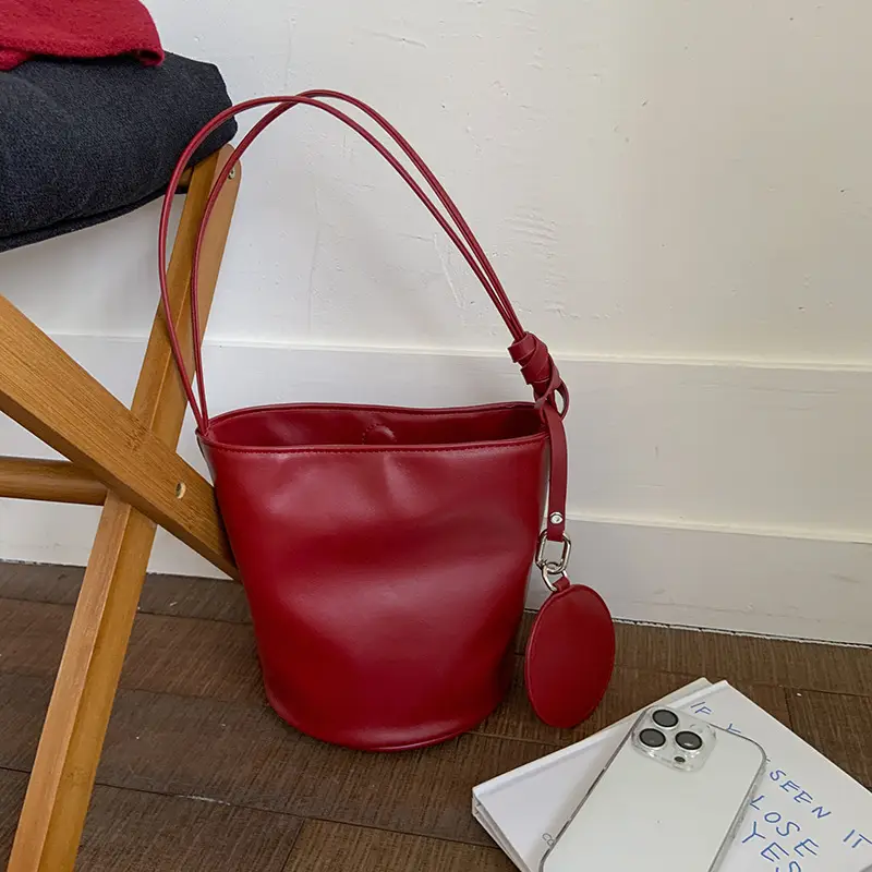 Women's Large Capacity Cross-Border Bag Cream Leather - Image 3