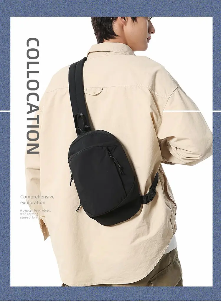 Portable Small Shoulder Bag for Men Women Lightweight Sports Crossbody — feature 1