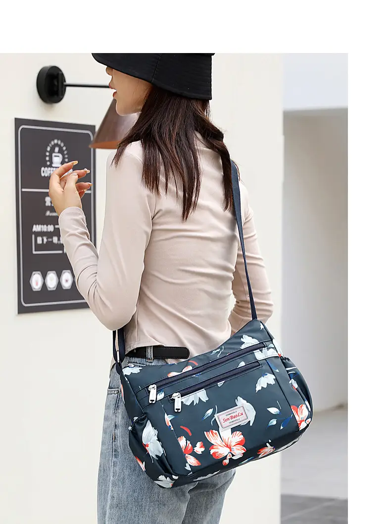 Retro Printed Nylon Crossbody Bag Women — feature 8