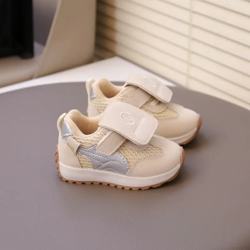 Girls' Baby Walking Shoes, Children's Mesh Shoes, 2025 Summer New Boys' Shoes, Infant Sneakers, Girls' Flats - Image 2