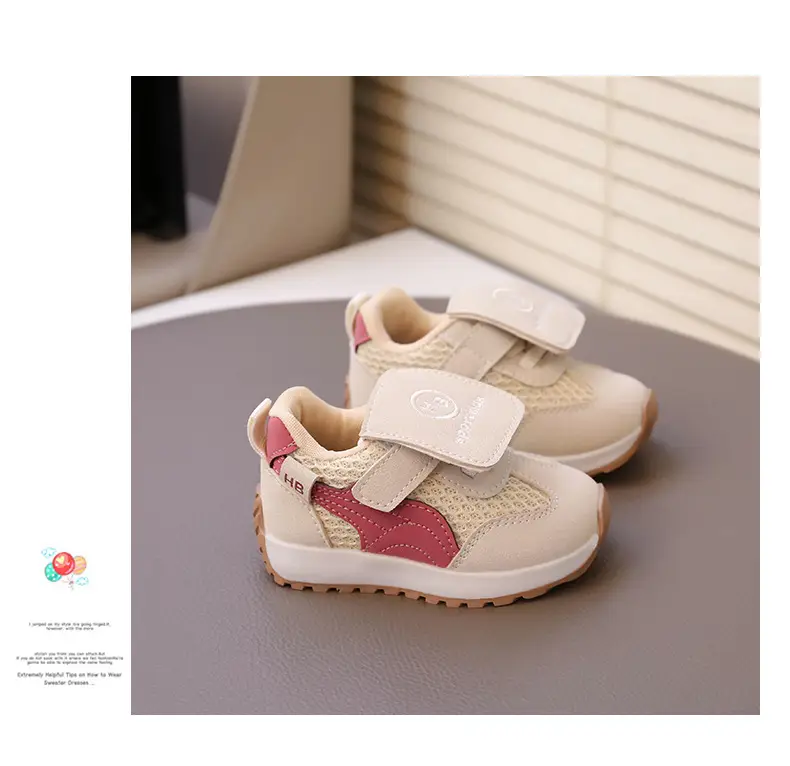 Girls' Baby Walking Shoes, Children's Mesh Shoes, 2025 Summer New Boys' Shoes, Infant Sneakers, Girls' Flats — feature 11