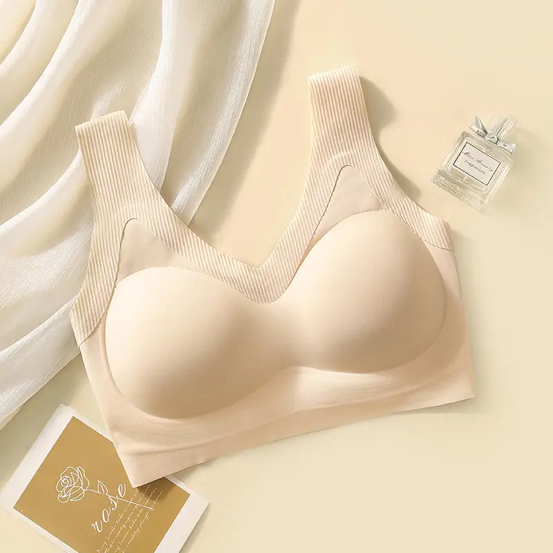 New Summer Style Wireless Bra for Small Busts, Enhancing Appearance, Anti-Exposure, Beautiful Back, Fixed Cup, Thin Seamless Underwear for Women