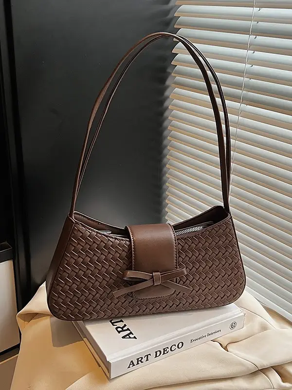 Women Crossbody Bag Cream Woven 2025 Summer - Image 8