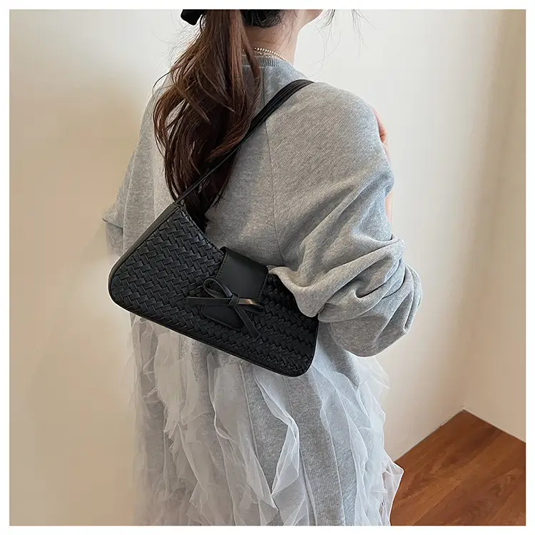 Women Crossbody Bag Cream Woven 2025 Summer — feature 12