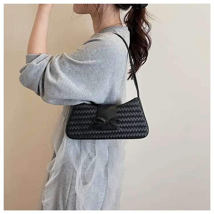 Women Crossbody Bag Cream Woven 2025 Summer — feature 13