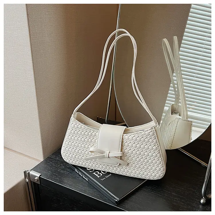 Women Crossbody Bag Cream Woven 2025 Summer — feature 17