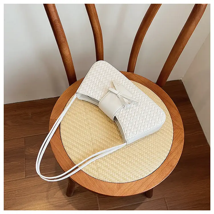 Women Crossbody Bag Cream Woven 2025 Summer — feature 19