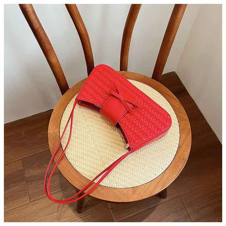 Women Crossbody Bag Cream Woven 2025 Summer — feature 25