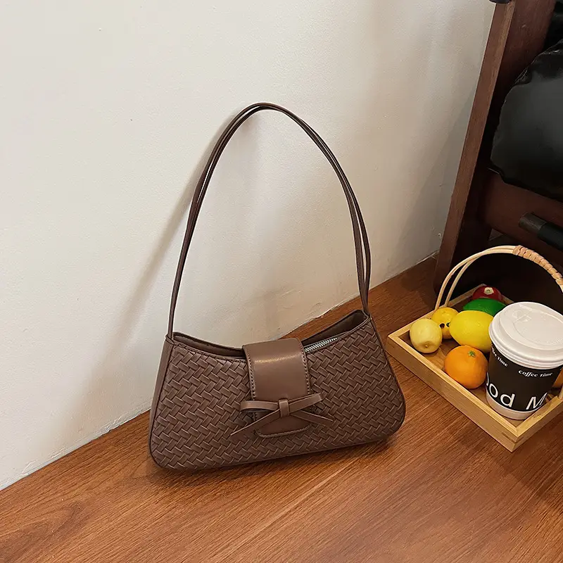 Women Crossbody Bag Cream Woven 2025 Summer - Image 4