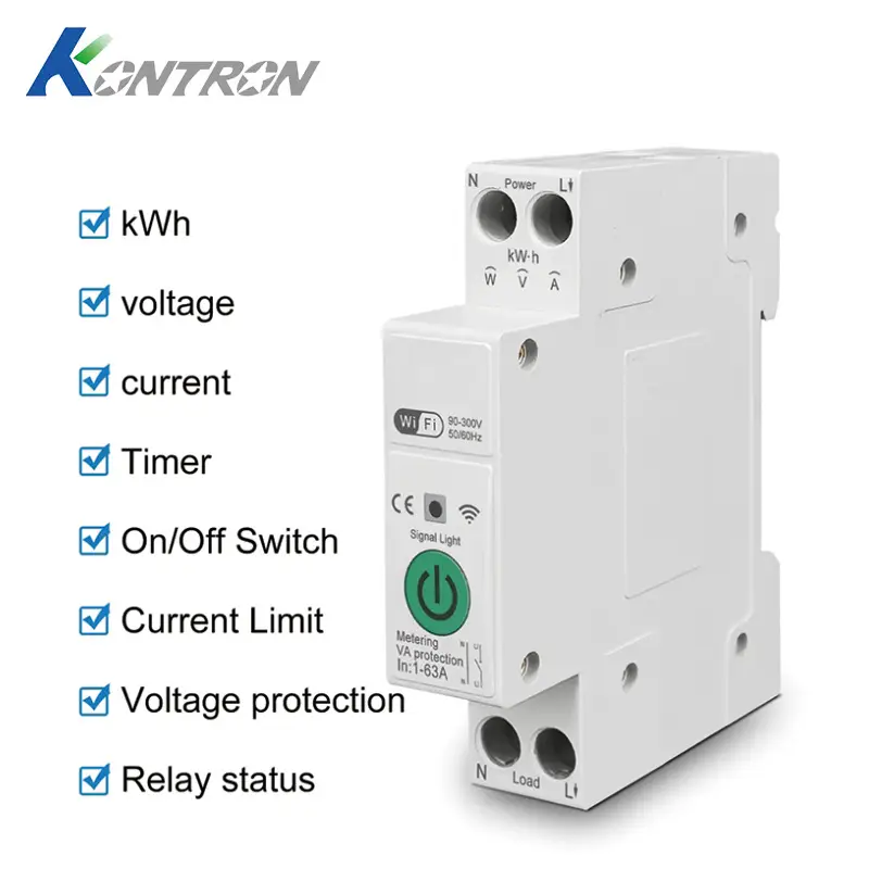 Tuya Smart Switch Wifi Smart Circuit Breaker Circuit Protection Remote Control Via Mobile Phone Timer Switch - Image 3