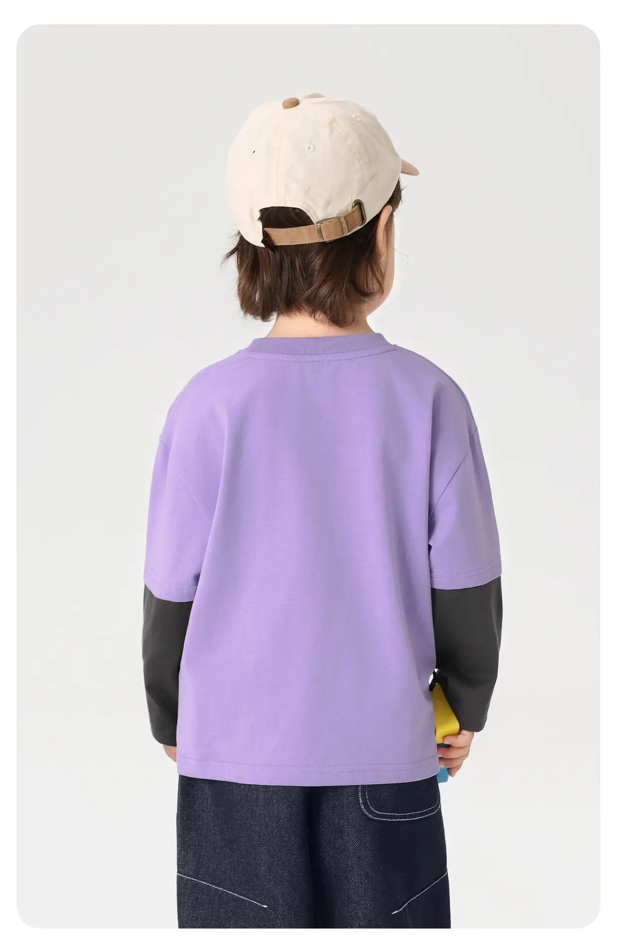 Right European Boys Cotton Two-Piece T-Shirt Spring — feature 15