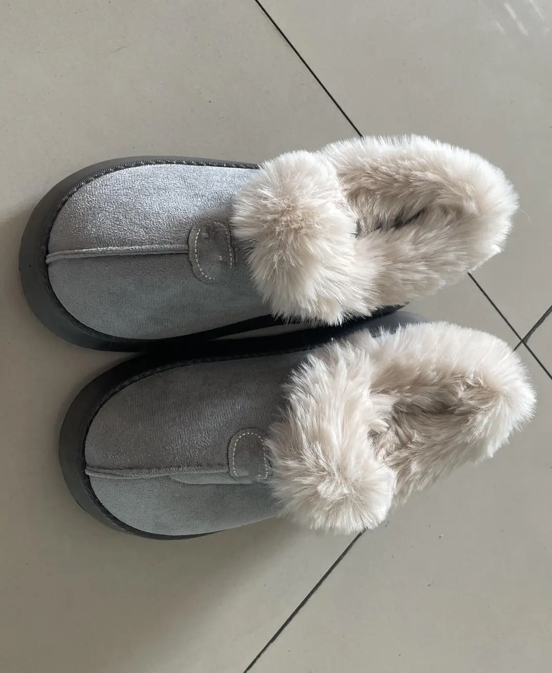 New Cross-Border Amazon Home Cotton Slippers, Warm and Thickened, Couple Style, Simple Autumn and Winter Indoor Half-Heel Slippers for Home Use — feature 7