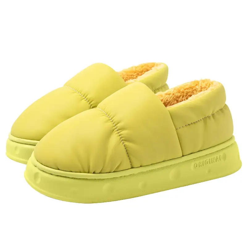 Waterproof Cotton Slippers for Women, Winter 2025 New Model, Couple's Indoor Home Non-Slip Warm Thick-Soled Outdoor Cotton Slippers for Men - Image 6