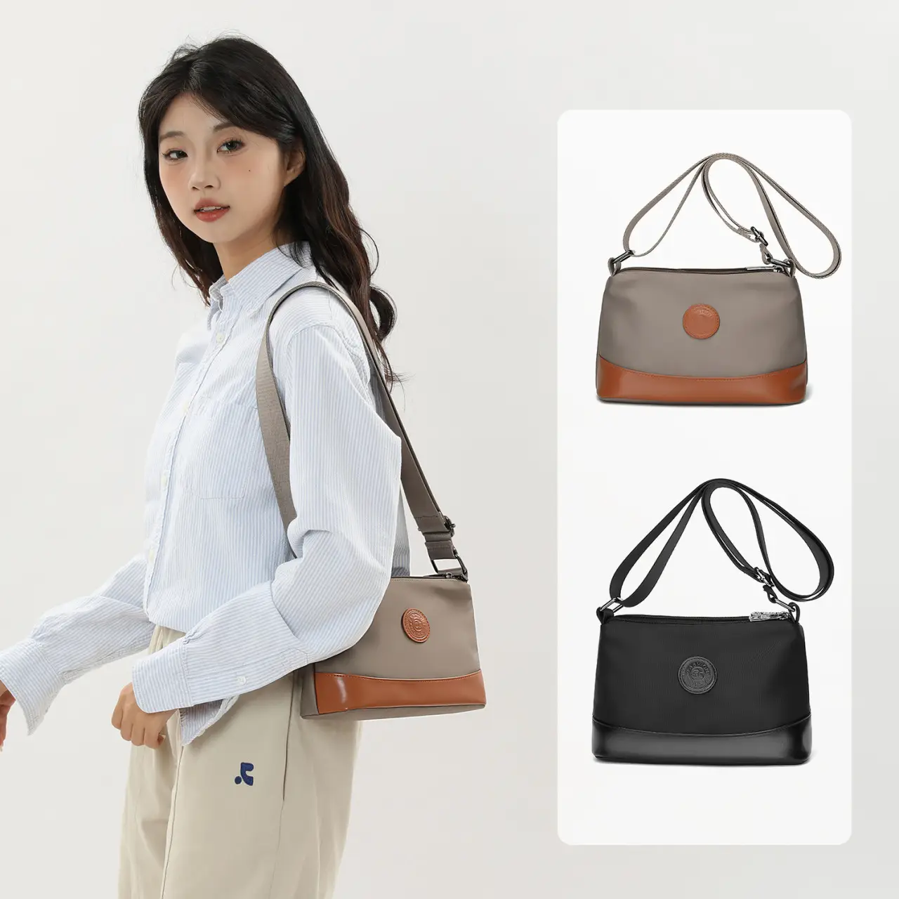 Women's Small Square Bag with Large Capacity Crossbody - Image 3