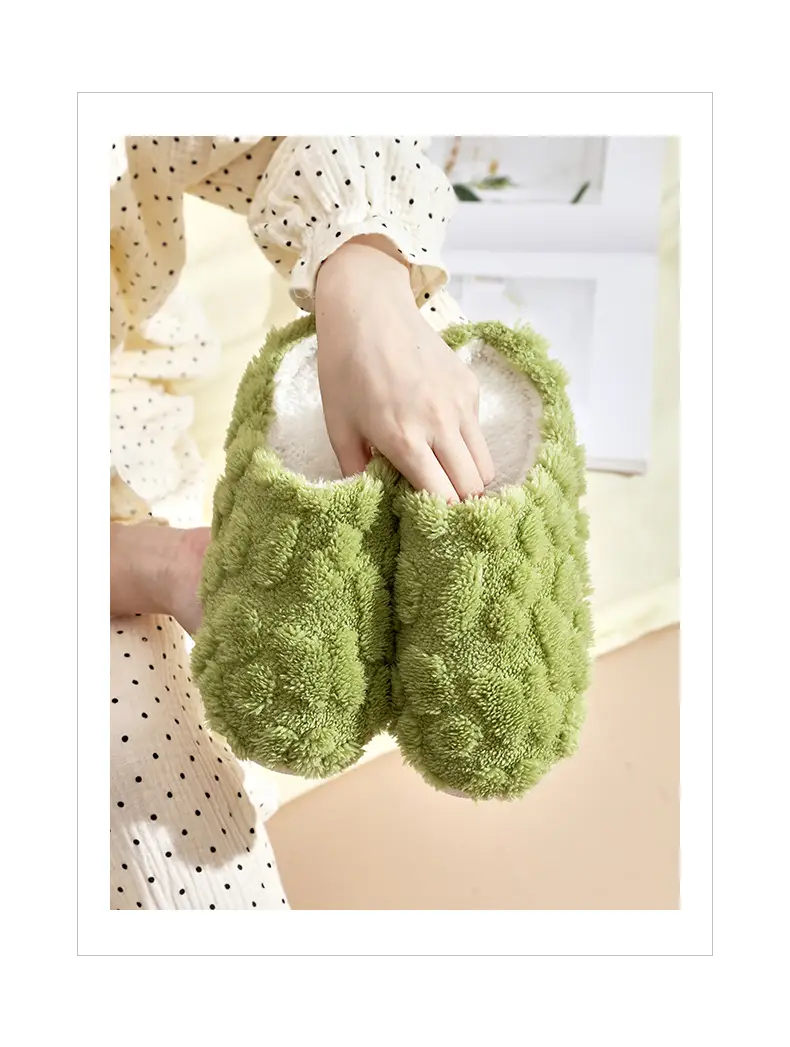 2025 Cross-Border Hot-Selling Winter Cotton Slippers for Women Wholesale Indoor Home Colorful Plush Warm Slippers Wholesale for Market Stalls — feature 12