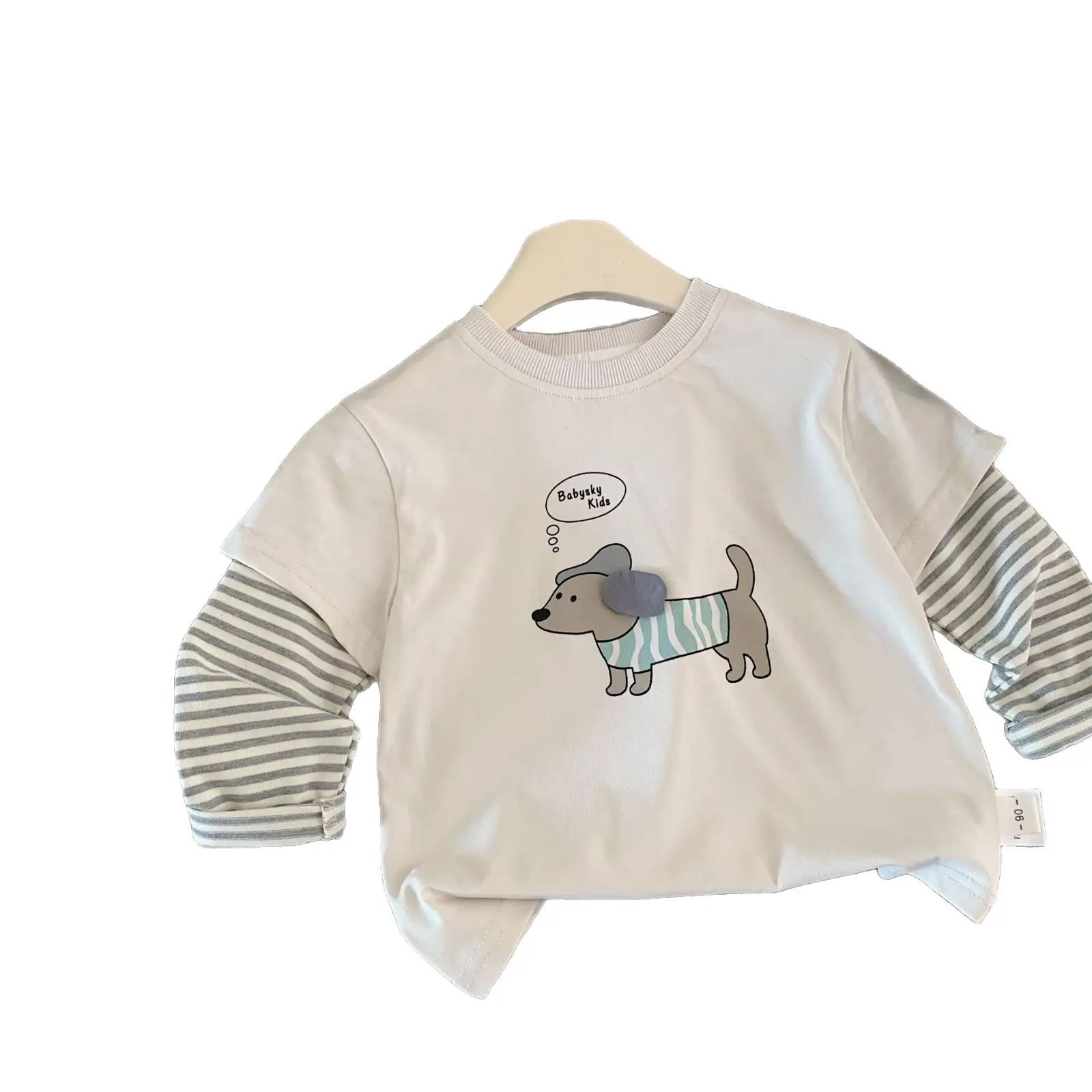 Kids Cartoon Long Sleeve T-Shirt Brown Pants Set - Image 6