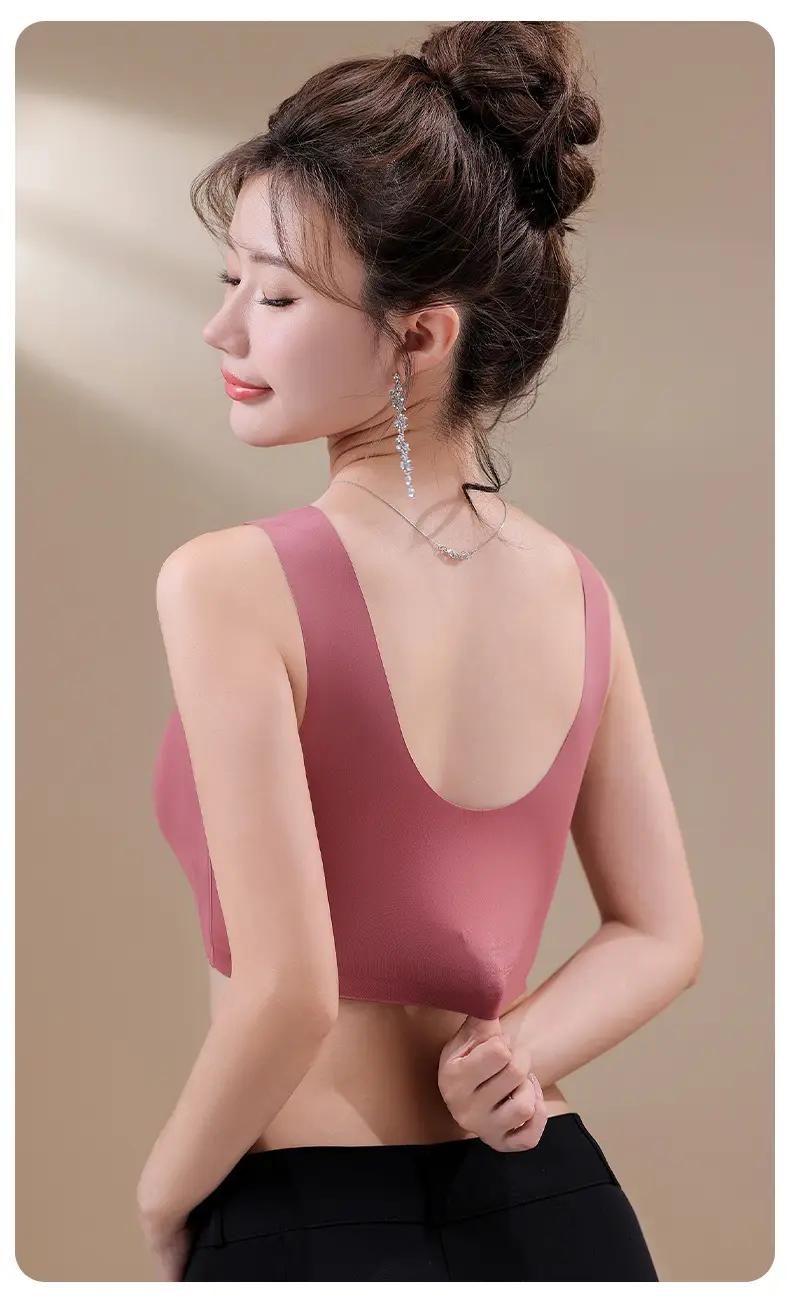 Large Size Seamless Post-Surgery Breast Prosthesis Bra Without Underwire, Anti-Sagging Fake Breast Beauty Back Bra Vest — feature 16