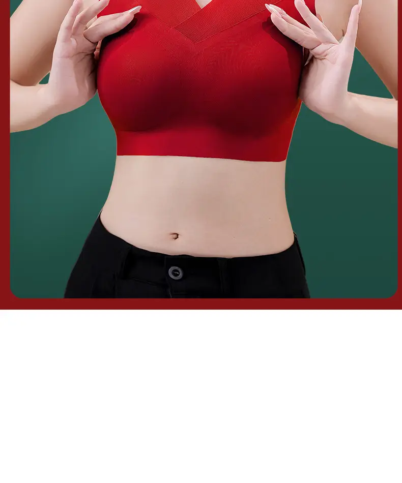 Large Size Seamless Post-Surgery Breast Prosthesis Bra Without Underwire, Anti-Sagging Fake Breast Beauty Back Bra Vest — feature 22