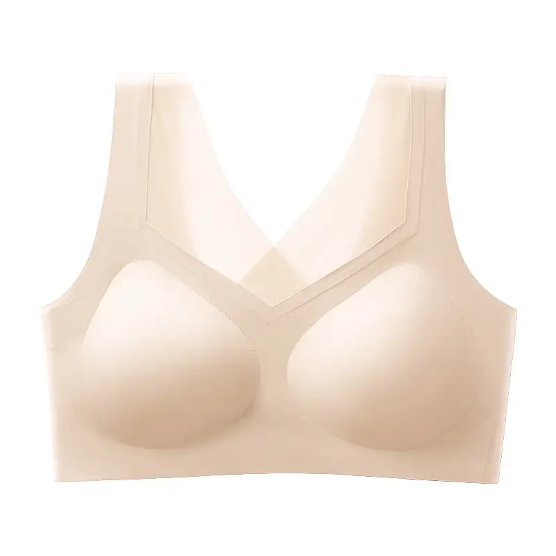 Large Size Seamless Post-Surgery Breast Prosthesis Bra Without Underwire, Anti-Sagging Fake Breast Beauty Back Bra Vest - Image 2
