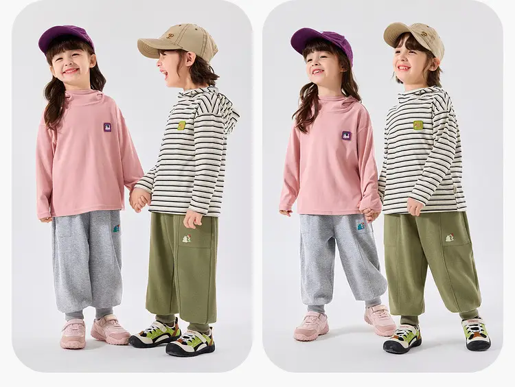 Anti-Static Hooded T-Shirt for Boys Girls Autumn Wear — feature 12