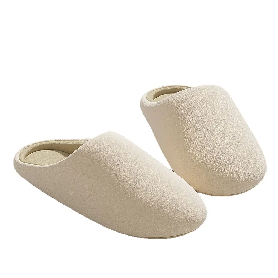 Silent Non-Slip Cotton Slippers for Men in Winter, Soft-Soled, Comfortable and Warm Indoor Non-Slip Japanese-Style Cotton Slippers for Women in Winter