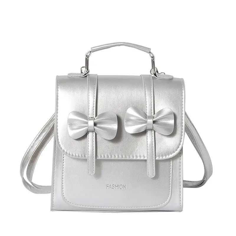 Women's Beige Bow Satchel Shoulder Bag 2025