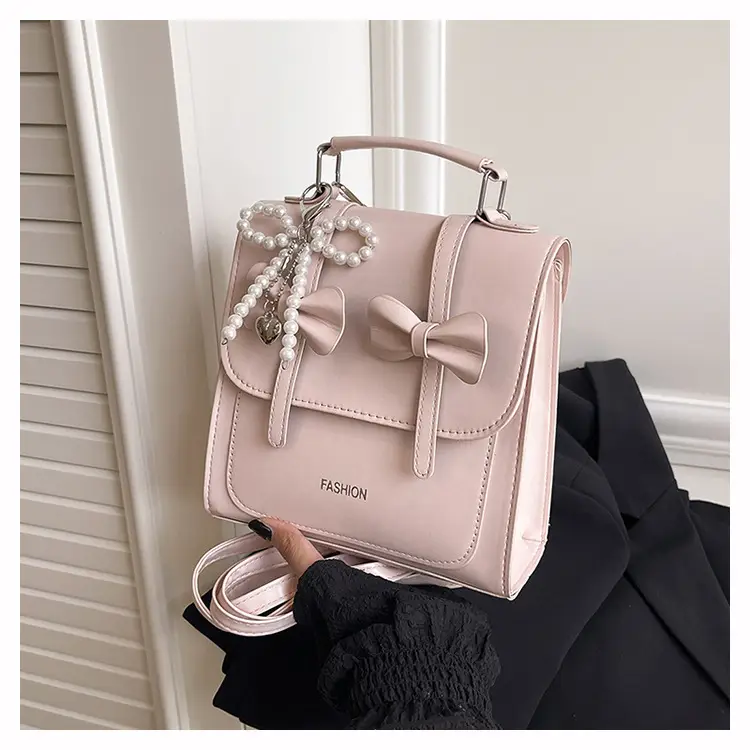 Women's Beige Bow Satchel Shoulder Bag 2025 — feature 23
