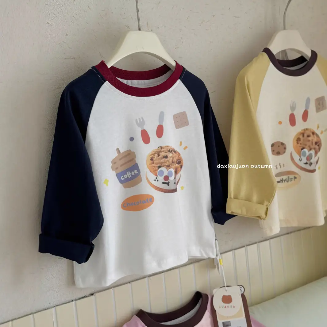 Girls Boys Cotton Long Sleeve T-Shirts Autumn Style