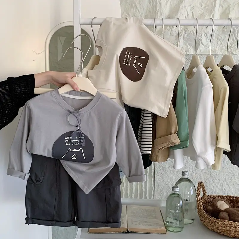 Boys Long Sleeve T-Shirt Cream Patches 2025 — feature 10