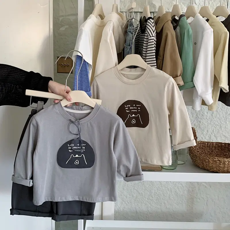Boys Long Sleeve T-Shirt Cream Patches 2025 — feature 3