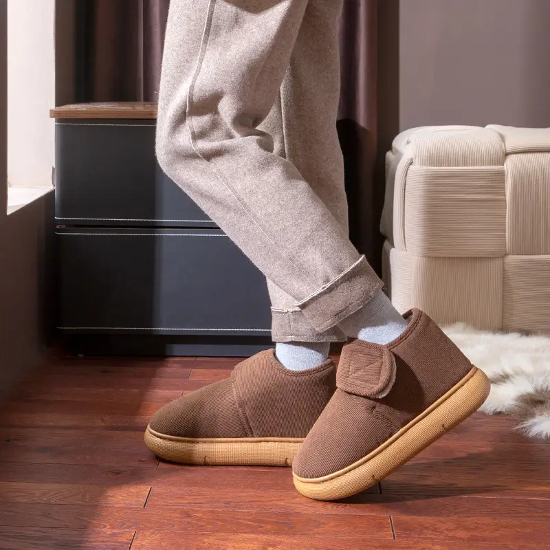 Winter Slippers with Thick Soles 2025 New Model for Men and Women, Indoor Home Non-Slip Thickened Warm Cotton Shoes for the Elderly, Suitable for Outdoor Wear - Image 8