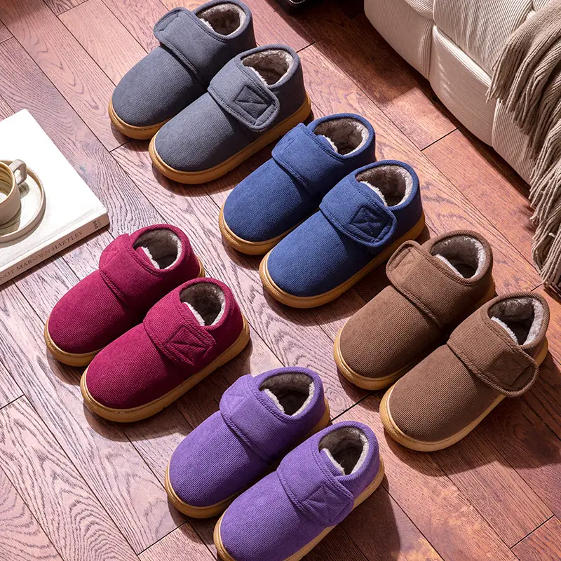 Winter Slippers with Thick Soles 2025 New Model for Men and Women, Indoor Home Non-Slip Thickened Warm Cotton Shoes for the Elderly, Suitable for Outdoor Wear - Image 9