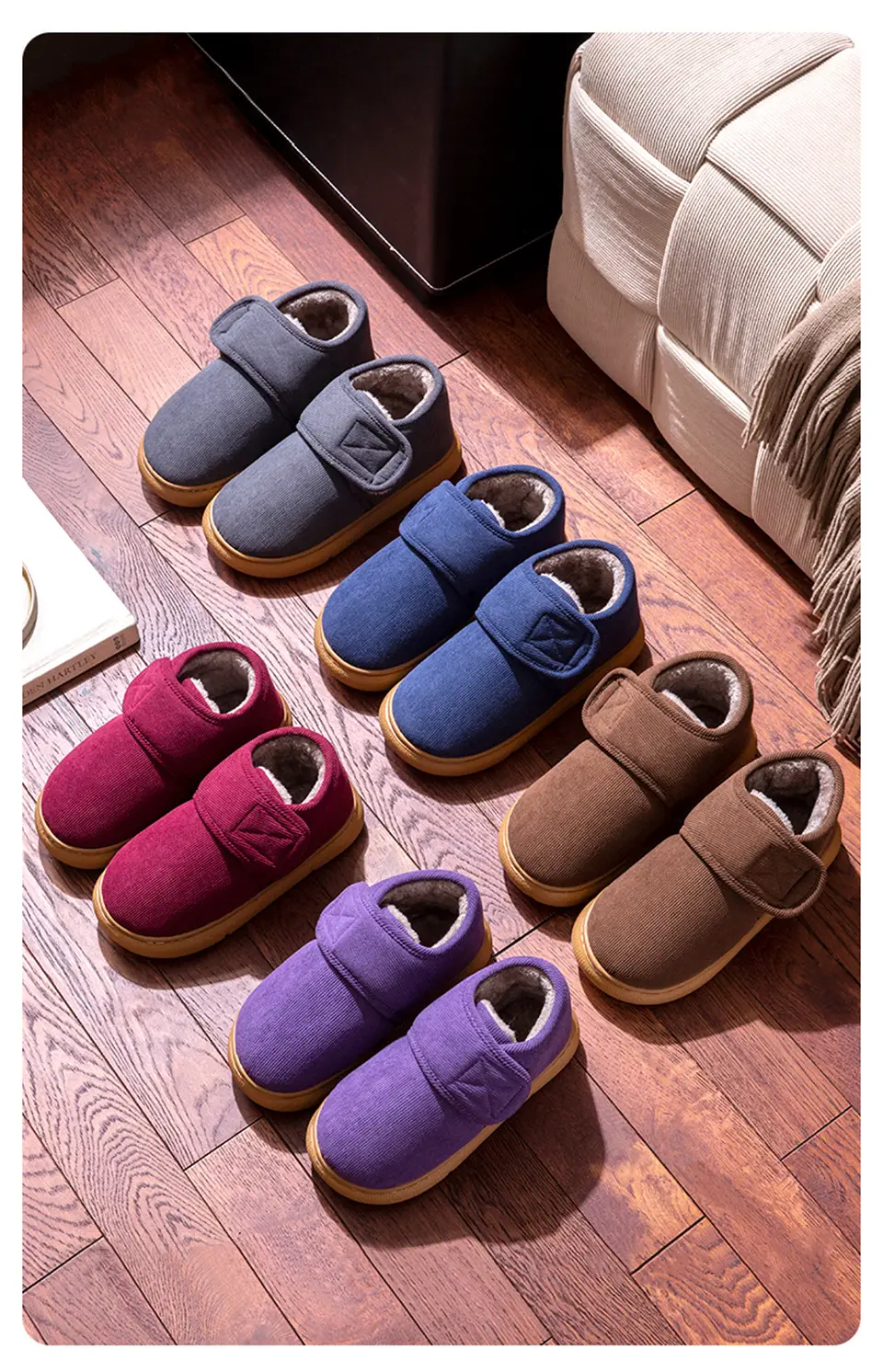 Winter Slippers with Thick Soles 2025 New Model for Men and Women, Indoor Home Non-Slip Thickened Warm Cotton Shoes for the Elderly, Suitable for Outdoor Wear — feature 2