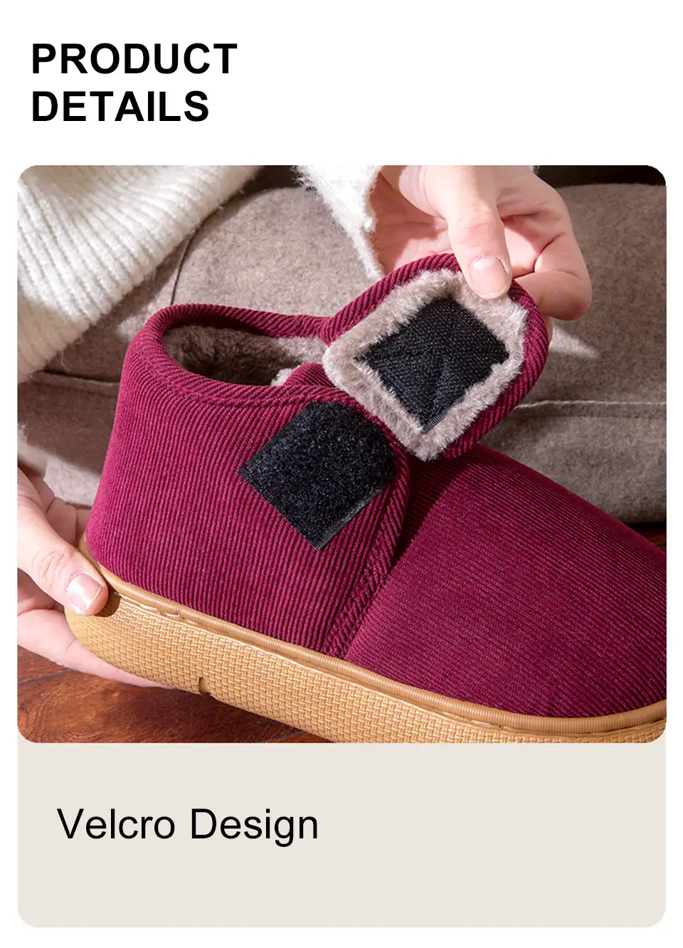 Winter Slippers with Thick Soles 2025 New Model for Men and Women, Indoor Home Non-Slip Thickened Warm Cotton Shoes for the Elderly, Suitable for Outdoor Wear — feature 8