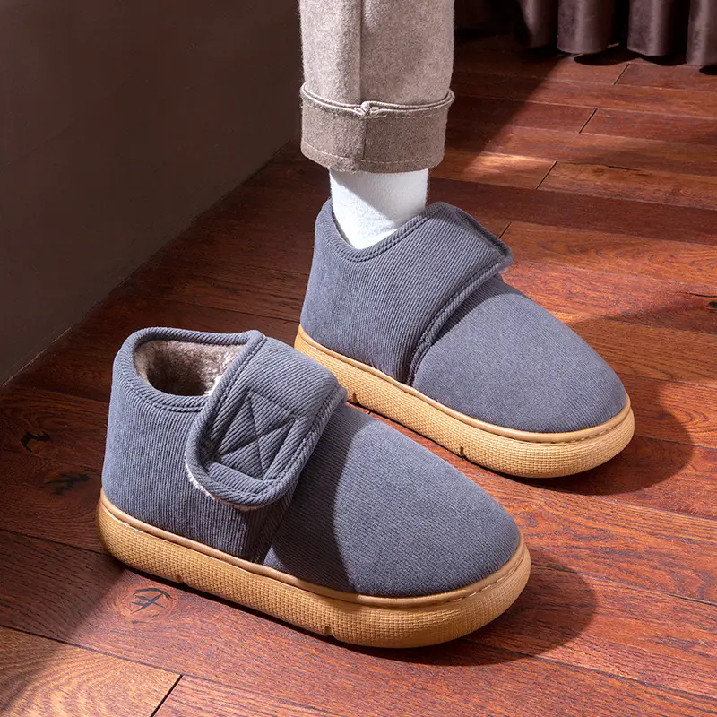 Winter Slippers with Thick Soles 2025 New Model for Men and Women, Indoor Home Non-Slip Thickened Warm Cotton Shoes for the Elderly, Suitable for Outdoor Wear - Image 3