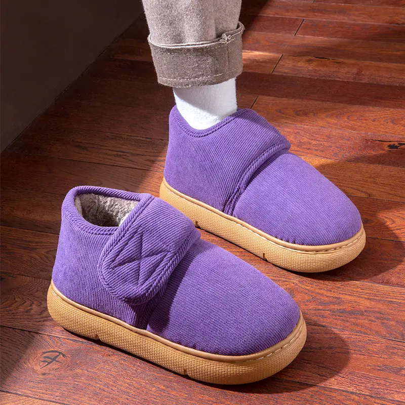 Winter Slippers with Thick Soles 2025 New Model for Men and Women, Indoor Home Non-Slip Thickened Warm Cotton Shoes for the Elderly, Suitable for Outdoor Wear - Image 4