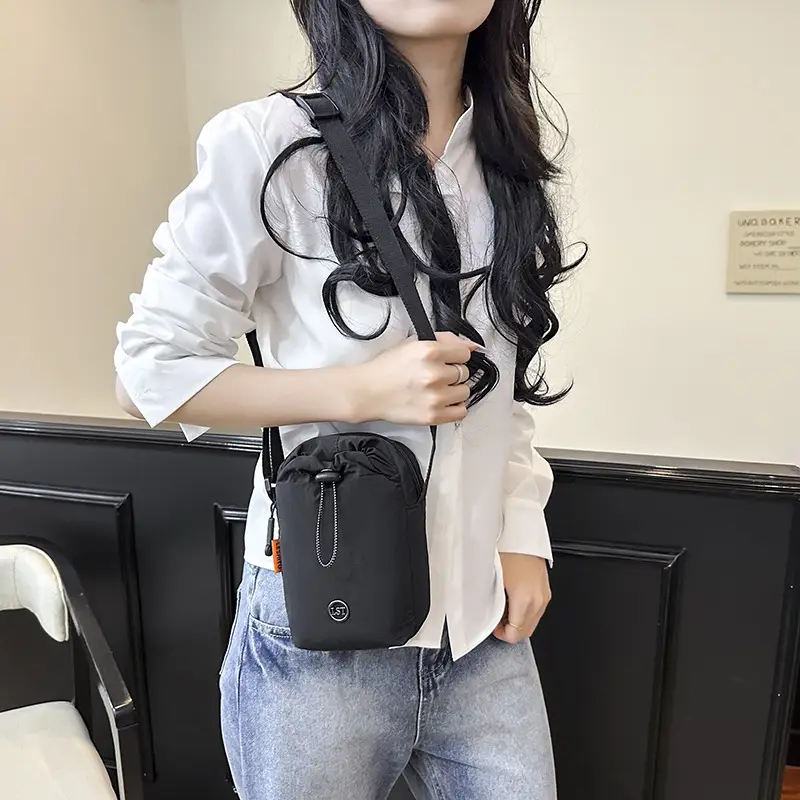 Light Gray Crossbody Bag for Women with Adjustable Strap - Image 2
