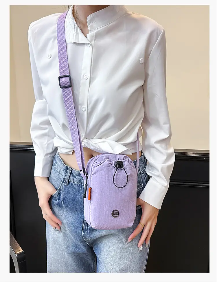 Light Gray Crossbody Bag for Women with Adjustable Strap — feature 20